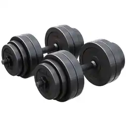 Decathlon Gyronetics Dumbellset - Halterset - Kunststof - 30 kg - 25 mm aanbieding