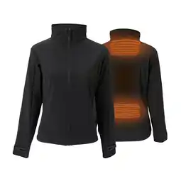 Decathlon Verwarmde Softshell Jas Slim Fit - Dames - Met fleecevoering -Rapid power -Zwart aanbieding