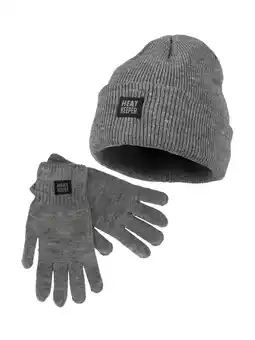Decathlon Heatkeeper Heren Winter Set - Muts + Handschoenen - Grey aanbieding