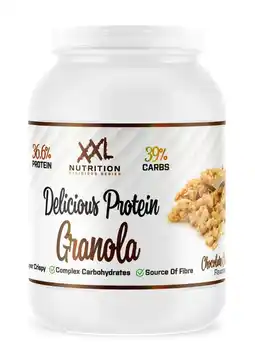 Decathlon Delicious Protein Granola - Krokante Muesli - Chocolade Caramel - 450 gram aanbieding