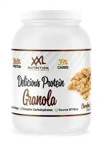 Decathlon Delicious Protein Granola - Krokante Muesli - Chocolade Caramel - 450 gram aanbieding