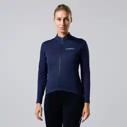 Decathlon Thermo Fleece Wielrenjack Dames Fietsshirt Lange Mouwen Wielerkleding Fietsjas aanbieding