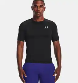 Decathlon Under Armour Heatgear Lycra T-shirt Zwart Voor Heren aanbieding