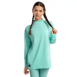 Decathlon Dames Wintersport thermisch ondershirt SLUSH-W Turquoise Turquoise aanbieding