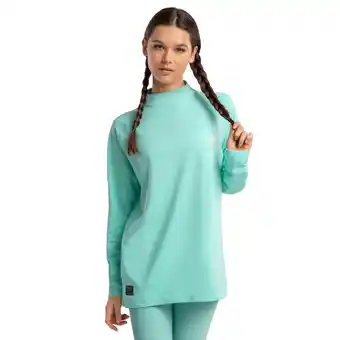 Decathlon Dames Wintersport thermisch ondershirt SLUSH-W Turquoise Turquoise aanbieding
