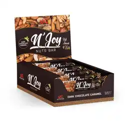 Decathlon N'Joy Nuts Bar - Notenreep, Vegan Proteïnereep - Pure Chocolade Karamel -15 Pack aanbieding