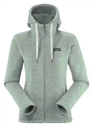 Decathlon Lafuma CALI HOODIE Damesfleecejas Groen/Grijs aanbieding