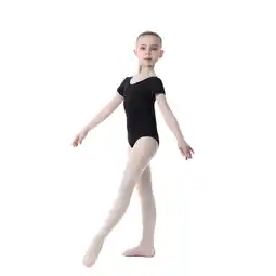 Decathlon Balletpakje Korte Mouwen Turnen En Dansen Zwart SOLO aanbieding