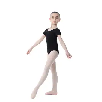 Decathlon Balletpakje Korte Mouwen Turnen En Dansen Zwart SOLO aanbieding