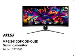 MediaMarkt msi MPG 341CQPX QD-OLED Gaming monitor aanbieding