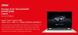 MediaMarkt msi Prestige 16 AI+ MercedesAMG B2VMG-203BE Laptop aanbieding
