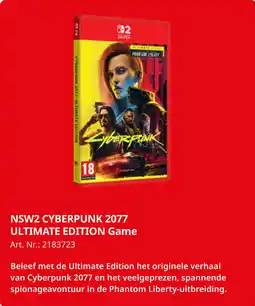 MediaMarkt NSW2 Cyberpunk 2077 Ultimate Edition Game aanbieding