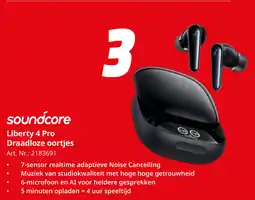 MediaMarkt Soundcore Liberty 4 Pro Draadloze Oortjes aanbieding
