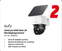 MediaMarkt Cufy SoloCam S340 Solar 2K Beveiligingscamera aanbieding
