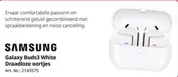 MediaMarkt Samsung Galaxy Buds3 White Draadloze oortjes aanbieding