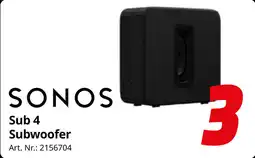 MediaMarkt Sonos Sub 4 Subwoofer aanbieding