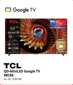 MediaMarkt TCL QD MiniLED Google TV 98C8K aanbieding