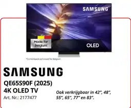 MediaMarkt Samsung QE65S90F 2025 4K Oled TV aanbieding