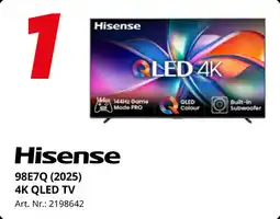 MediaMarkt Hisense 98E7Q 2025 4K QLED TV aanbieding