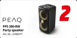 MediaMarkt PEAQ PPS 200-RW Party speaker aanbieding