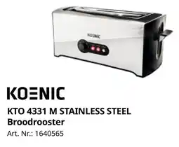 MediaMarkt Koenic KTO 4331 M Stainless Steel Broodrooster aanbieding