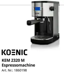 MediaMarkt Koenic KEM 2320 M Espressomachine aanbieding