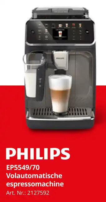 Philips EP5549/70 Volautomatische Espressomachine