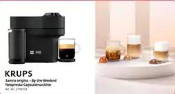 MediaMarkt Krups Samra Origins By the Weeknd Nespresso Capsulemachine aanbieding