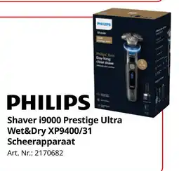 MediaMarkt Philips Shaver i9000 Prestige Ultra Wet&Dry XP9400/31 Scheerapparaat aanbieding