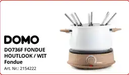 MediaMarkt Domo DO736F Fondue Houtlook / Wit Fondue aanbieding