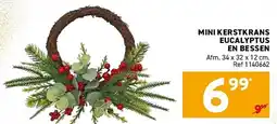 Trafic Mini Kerstkrans Eucalyptus en Bessen aanbieding
