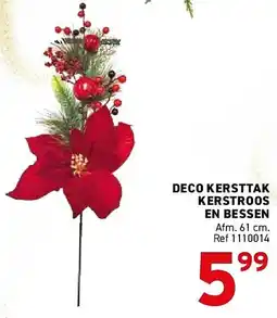 Trafic Deco Kersttak Kerstroos en Bessen aanbieding