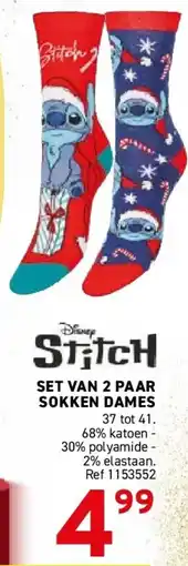 Trafic Set van 2 paar sokken dames aanbieding