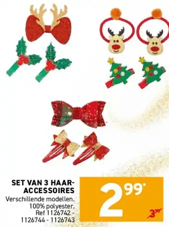 Trafic Set van 3 haaraccessoires aanbieding