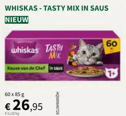 Horta Whiskas Tasty mix in saus aanbieding
