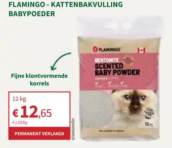 Horta Flamingo kattenbakvulling babypoeder aanbieding