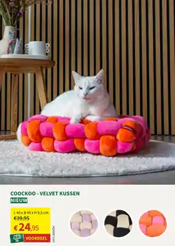 Horta Coockoo Velvet Kussen aanbieding