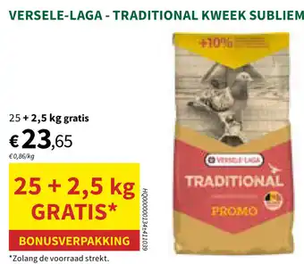 Horta Versele Laga Traditional Kweek Subliem aanbieding