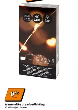 Action Warm Witte Draadverlichting aanbieding