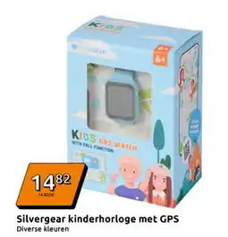 Action Silvergear kinderhorloge met GPS aanbieding