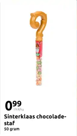 Action Sinterklaas chocoladestaf aanbieding