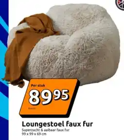 Action Loungestoel Faux Fur aanbieding