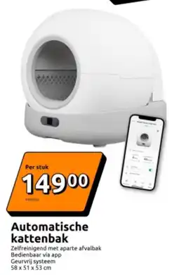 Action Automatische kattenbak aanbieding