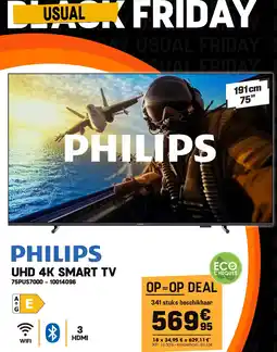 Electro Depot PHILIPS UHD 4K SMART TV aanbieding