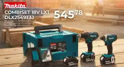 Meno Makita combiset 18V LXT DLX2549T3J aanbieding