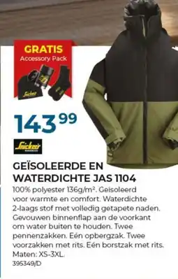 Meno Geïsoleerde en waterdichte jas 1104 aanbieding