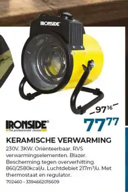 Meno Ironside keramische verwarming aanbieding