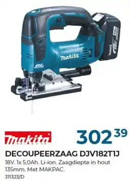 Meno Makita decoupeerzaag DJV182T1J aanbieding