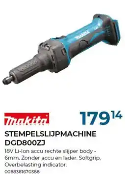 Meno Makita Stempelslijpmachine DGD800ZJ aanbieding