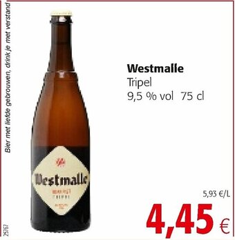 Colruyt Westmalle Tripel aanbieding